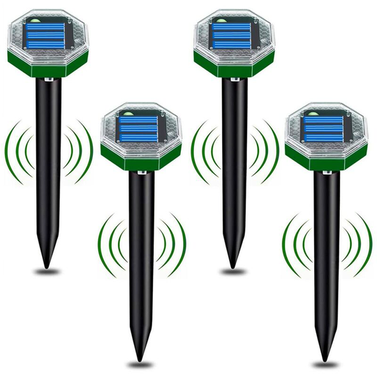 Heguyey - Solar Ultrasonic Mole Repeller Ultrasonic Snake Repeller Anti Mole Solar Mole Repeller 4 Pack IP65 Solar Mole Repeller Mole Repellent