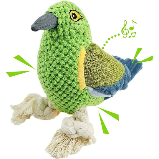 Betterlifegb - Plush dog toy, knob toy, sound toys, chew toys, interactive puppy toys, training toys for small dog means with durable strings knotted