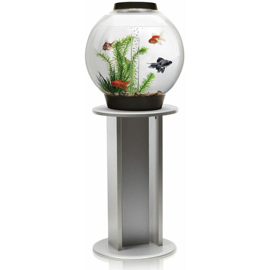 Biorb - Classic 30L Aquarium in Black with mcr led Lighting and Silver Stand