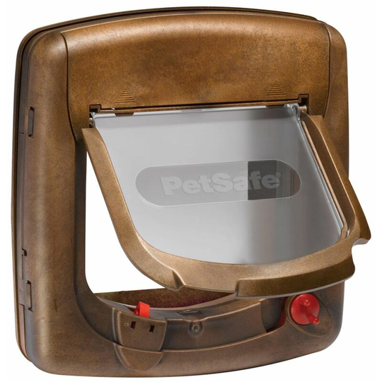 Magnetic 4-Way Cat Flap Deluxe 420 Brown 5006 Petsafe Brown