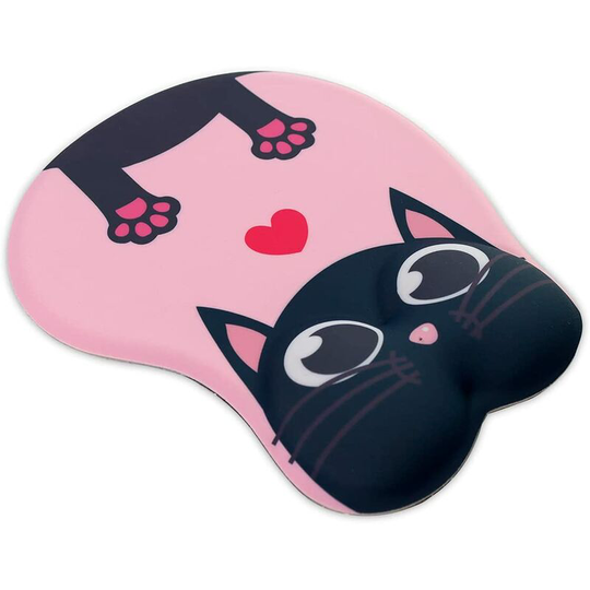 Cute Mouse Pad Ergonomic Mouse Pad with Wrist Rest, Gel Mouse Pad with Non-Slip Silicone Base, Computer Mouse Pad Gaming Mousepad