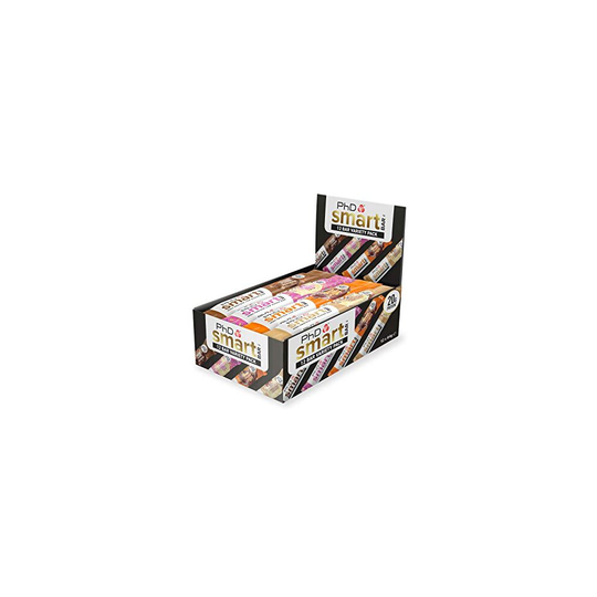 PhD Smart Bar High Protein Low Sugar Bar, Variety Box, 64 g, Pack of 12