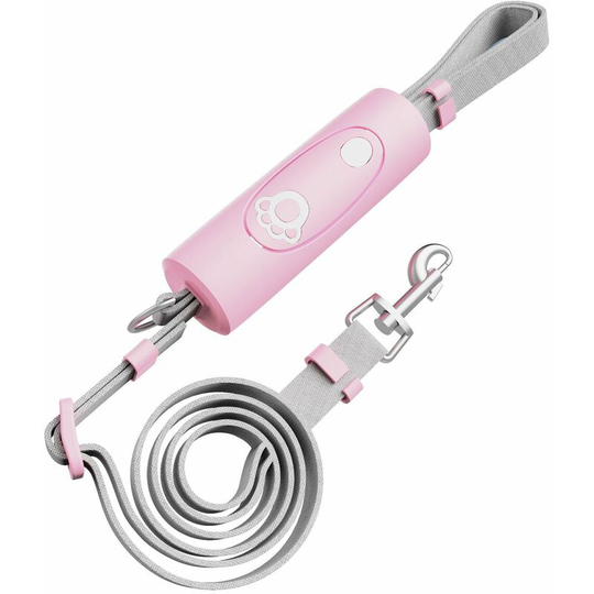 Pet Dog Traction Rope Small And Medium Dog Rope Elastic Rope Pink