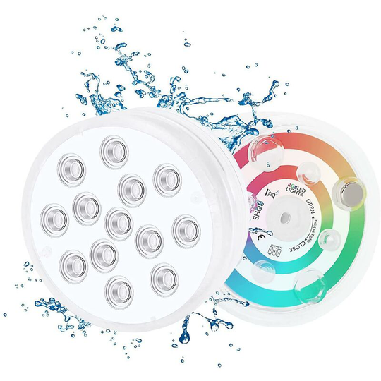 Thsinde - Led Submersible, Ip68 Lampes De Piscine Multi-couleur Avec Tlcommande, Eclairage Piscine Hors Sol, Pour Aquarium, Spa, Piscine, Aquarium,