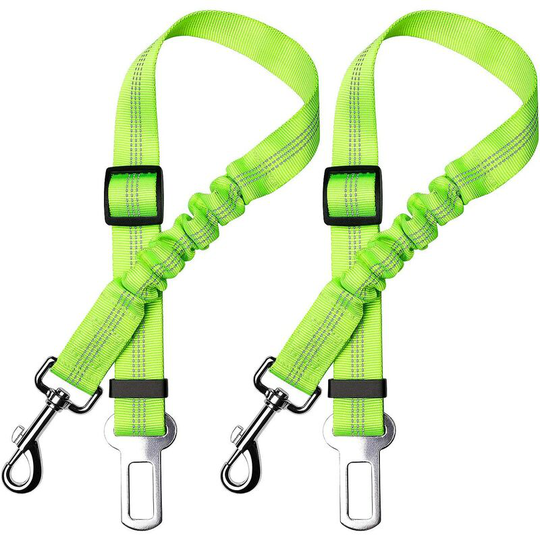 Betterlifegb - Lot of 2 Car Security Belt for Dog, with shock absorption and elastic carabiner adjustable for dog Superior safety harness for all
