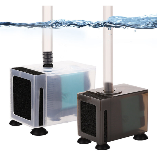 Pump spin protection with filter material High peak protection box Small black teal
