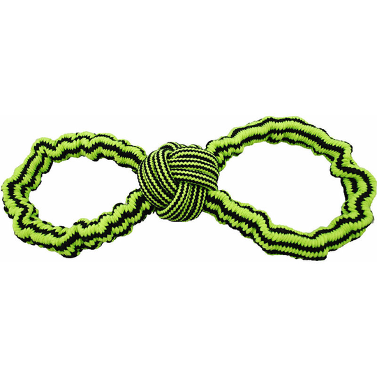 Rope Dog Toy (s-m) (Green/Black) - Green/Black - Jolly Pets