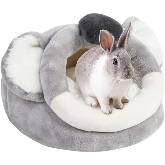 Bette Nest Warm Light Hamster Guinea Pigs Bed Nest Rodent Winter Pets Bed, Furry Small Animal Bed (Gray , l)
