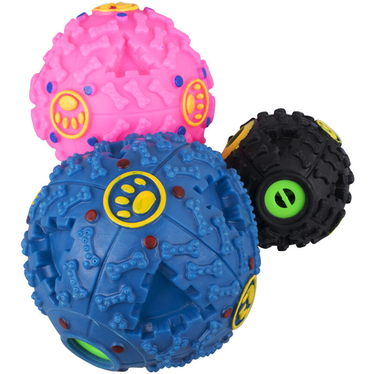 Devenirriche - Treat Ball dog ball Dispensing Cat Toys, dog squeaky balls, iq treat ball - Built-in Magnetic Sphere, Interactive iq Chew Balls, Food