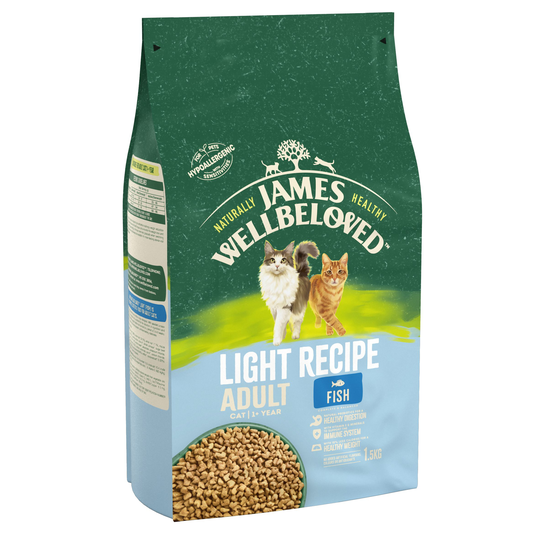 James Wellbeloved Adult Cat Light - Fish - 1.5kg