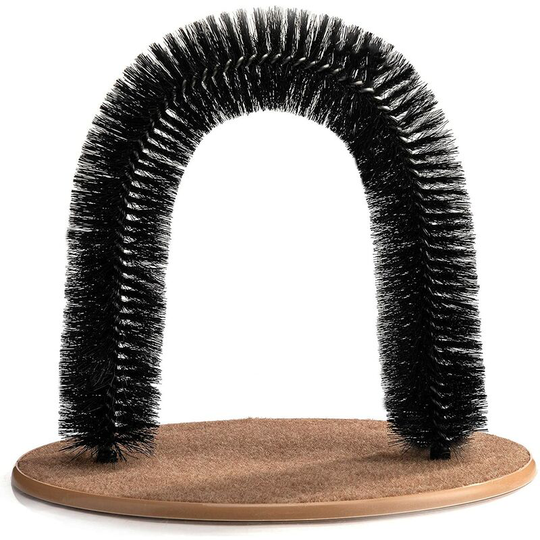 Cat Arch Self Grooming and Massaging Brush Toy, Pet Scratcher Pads Hair Cleaner - Langray