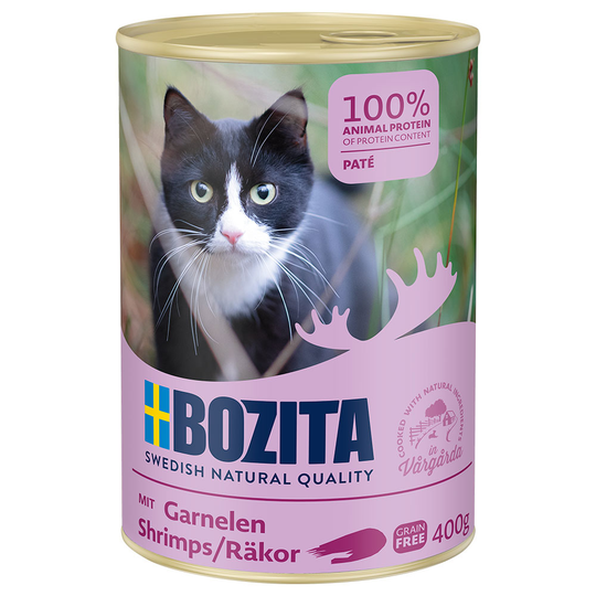 Bozita Canned Food 6 x 400g - Shrimps Pâté