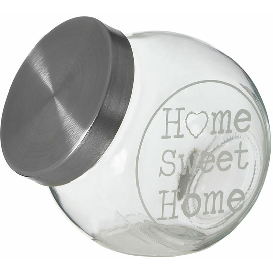 Premier Housewares - Glass Storage Jar with Metal Lid - 700ml