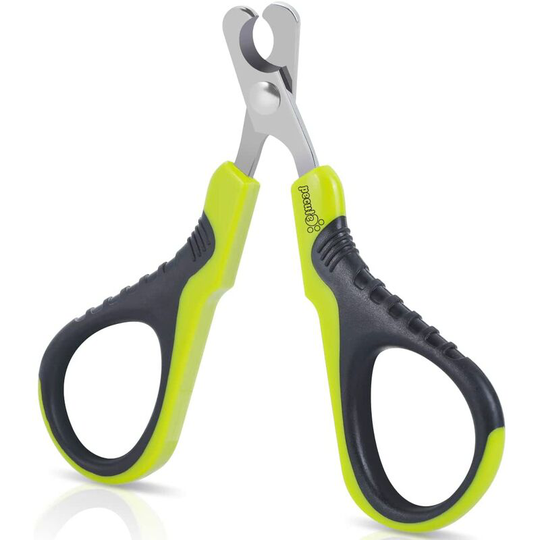 Monly - Professional Cat Claw Clippers, Nail Clippers for Puppy Rabbit Bird and Small Animals, Stainless Steel Curved Nail Scissors, Portable Claw
