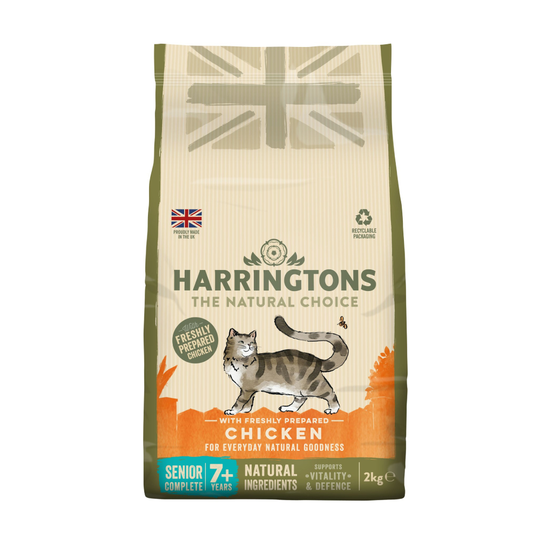 Harringtons Senior Cat Food with Fresh Chicken - 2kg