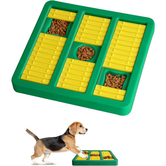 Smart Dog Toys Dog Puzzle Dog Training Games Feeder with Anti-Slip Smart Puzzle, Interactive Toys Improving Green Puppy iq Puzzle Bowl