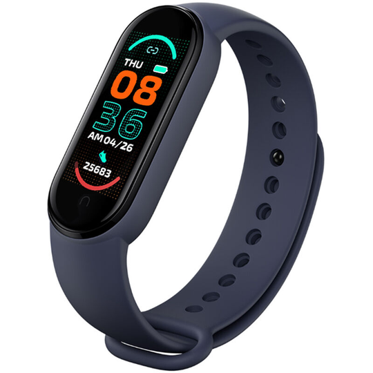 Sports Bracelet Intelligent Movement Heart Rate & Sleep Monitoring Calorie Consumption Alarm Clock bt Connection 0.96in Red, Blue - Blue