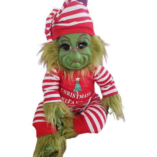 Christmas monster latex plush doll newborn baby monster stuffed toy Christmas gift