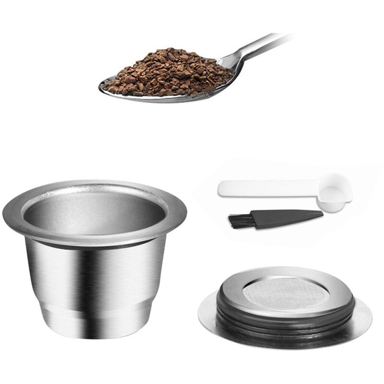 Coffee Capsules Stainless Steel Coffee Maker Pod Filters Cup 0.13oz Capacity for Nespresso u CitiZ Pixie Le Cube Maestria Lattissima Inissia