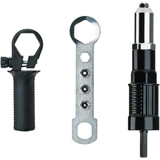 Rivet Gun Adapter Electric Rivet Professional Hand Nut for Cordless Drill,Rivet Nut Gun Adapter Insert Set Converting Drill Bit to Hand Tool