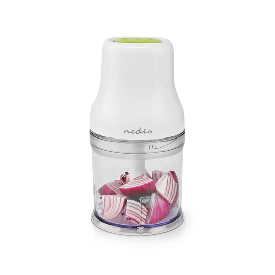 Electric Food Chopper 2 Speed Nuts Vegetable Cutter Processor Blender 500ml 200w White