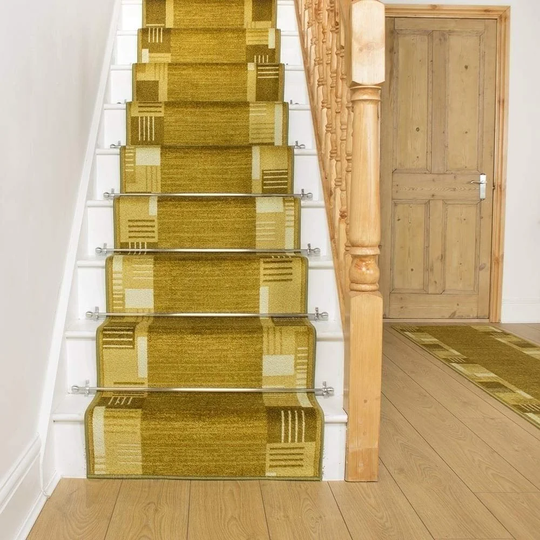 Alpena Twist Pile Green Stair Runner
