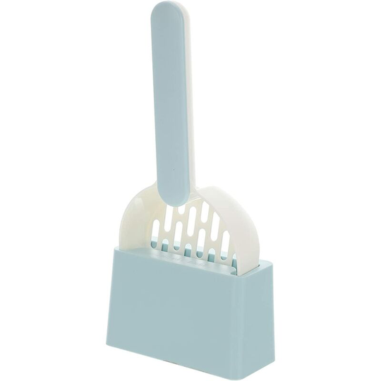 1 set cat litter scoop with holder for cleaning litter box