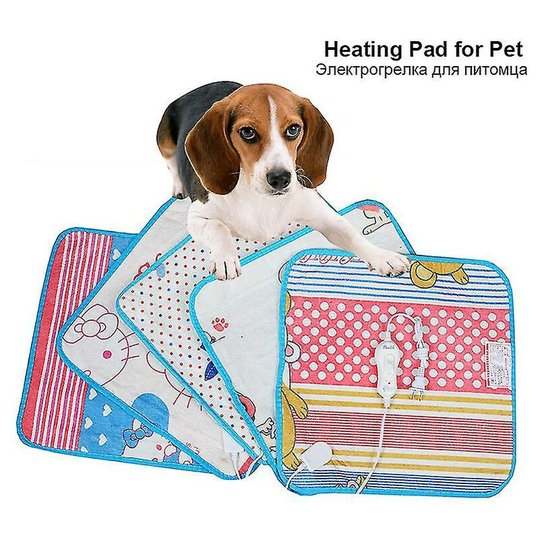 40/60cm For Pet Animals Bed Heater Mat Cat Dog Bed Body Winter Warmer Carpet Pet Plush Electric Blanket