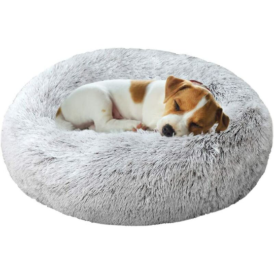 Round Basket for Dogs and Cats Soft and Comfortable Cat Bed Cute Plush Dog Cat Relaxation Basket, Pet Bed, Suitable for Puppy Kittens Small Animals