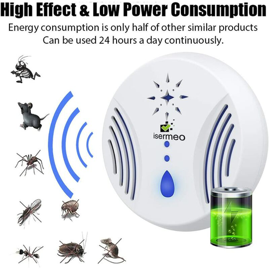 Osqi - Ultrasonic Mouse Repellent, Ultrasonic Mosquito Repellent Pest Repellent for Mosquito, Rat, Insects, Fly, Ant, Cockroach, Spiders, Rodents (2
