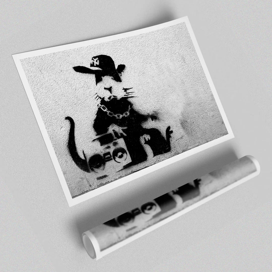 Rap Rat - Unframed Graphic Art Print on Paper