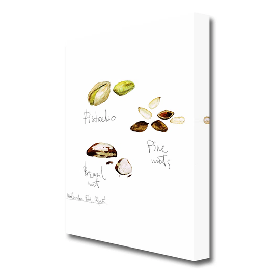 Nut Selection 2 Kitchen - Wrapped Canvas Painting Print