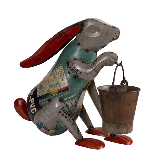 Rabbit with Bucket Dingle Statue