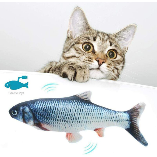 Cat Toy Simulation Fish Fish Electronic Couthern Toy Swing Fish Cat Toy usb Rechargeable Stirring Fish Cat Toy Crucian