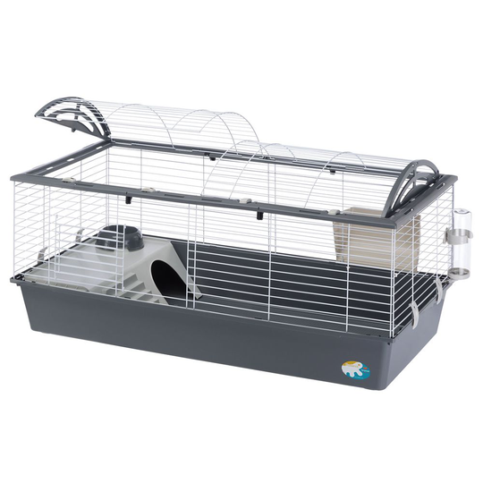 Ferplast Casita 120 Rabbit Cage - Grey: 119 x 58 x 61 cm (L x W x H)