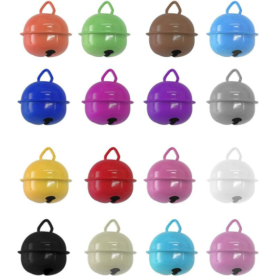 16PCS Pet Dog or Cat Collar Bell Pendants,Adorable Dog Cat Bells, Pet Bell Pendants, Metal Cat Bell, Christmas Bells