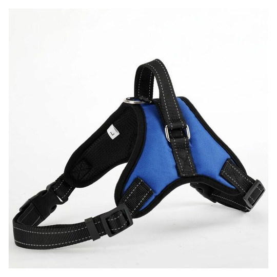 Dog vest comfortable soft breathable pet chest strap large dog vest vest, blue separate chest and back m model (recommended 18-35 catties)