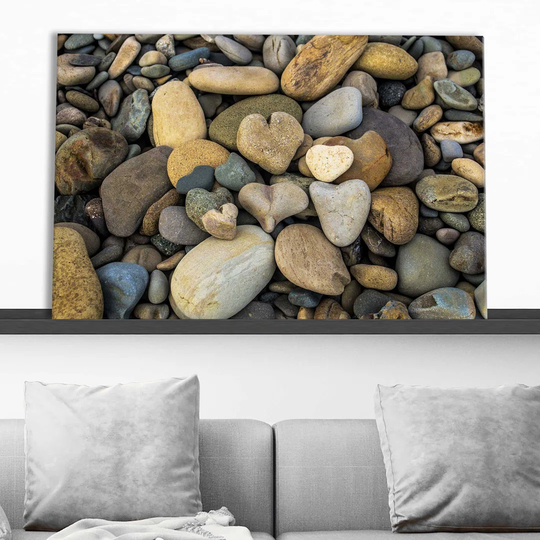 Water Stones 13 - Wrapped Canvas Photograph