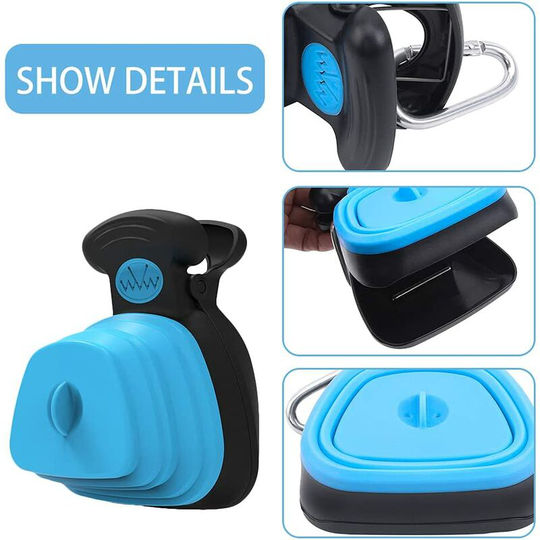 Pet Pooper Scooper, Portable Poop Scoop for Dog Cat with 1 Waste Bag, Excrement Shovel for Dog Pet Shovel Cleaning Tool for Home or Outdoor