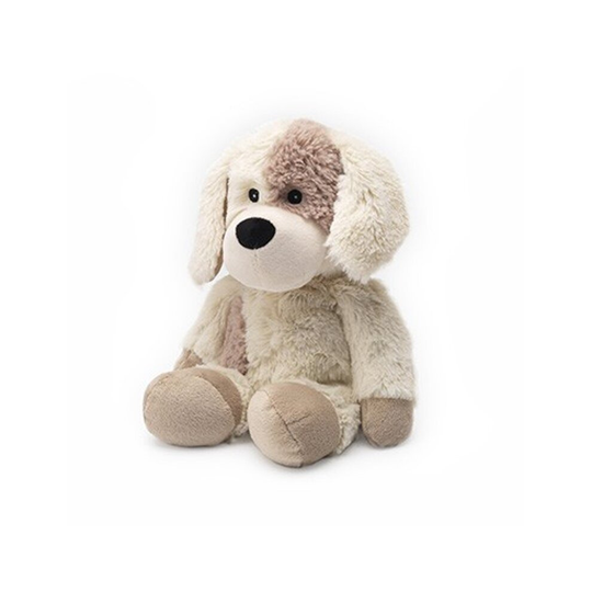 (Puppy) 13" Fully Microwavable Animals | Soft Cuddly Plush Heatable Animal Toy | Ideal Heat Therapy Gently Scented With Lavender | Perfect Bedtime Com