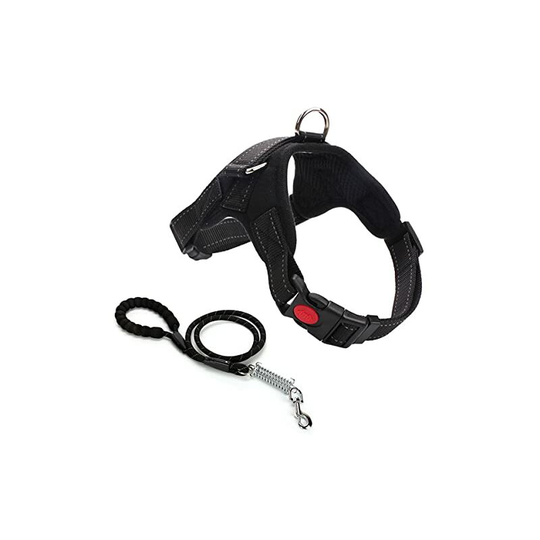 Deckon - Dog Harness, Anti Pull Dog Harness Easy to Put on Adjustable Reflective Dog Harness Pet Dog Harness Vest Jacket with Dog Handle for Small