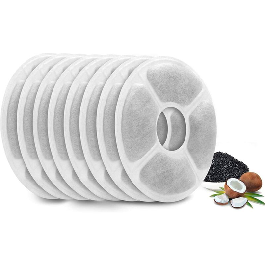 Betterlifegb - 8 Filters for Cat Fountain Dog, Filters Cat Fountain, Pet Fountain Replacement Filters With Resin and Activated Charcoal