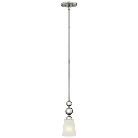 Elstead Zelda - 1 Light Ceiling Mini Pendant Polished Nickel, E27