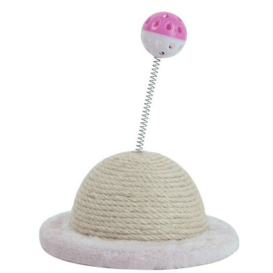 Cat Scratching Board Round Grinder Scratching Ball Cat Toy(White) Thsinde
