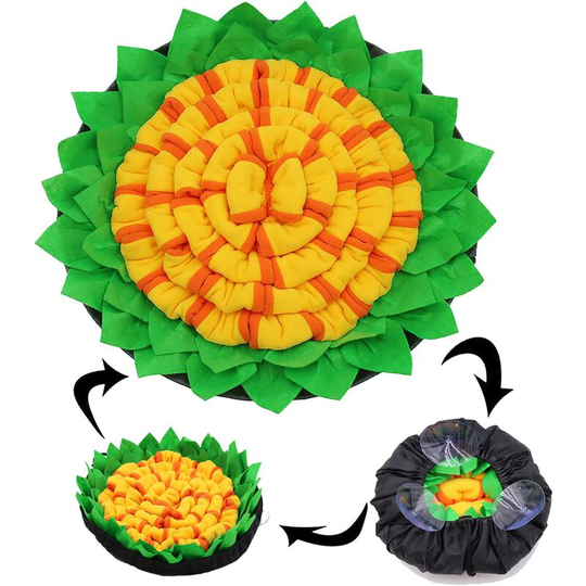 Dog Snuffle Mat Sniff Mat, Dog Intelligence Games, Puppy Slow Food Training, Foldable And Washable Pet Exercise Tool