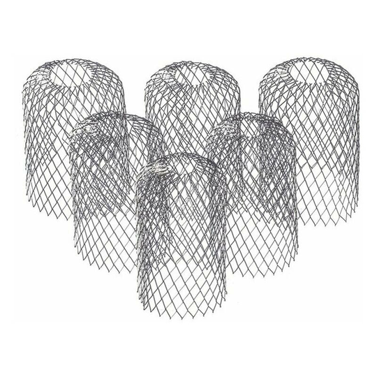 6Pcs Flexible Gutter Filter Metal Gutter Guard Anti-Rodent Leaves Adjustable Gutter Gutter Downpipe Roof and Garden Building Accessories
