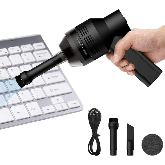 Denuotop - Mini cordless hoover usb rechargeable portable cordless car hoover for keyboard computer mouse pc, satellite boxes tv, dvd, car, sofa and
