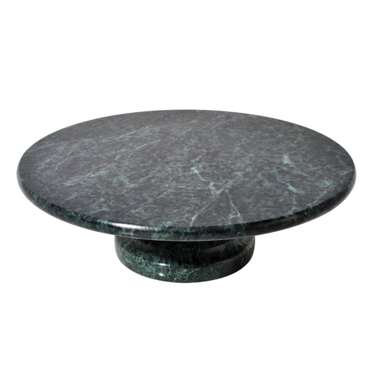 Marble Cake Stand. Green