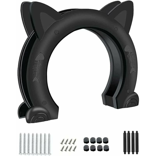 Cat flap interior door cat flap cat flap (black)