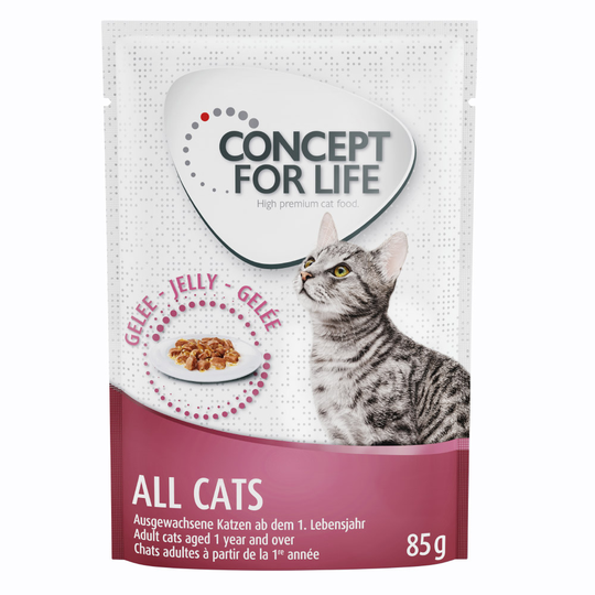 48 x 85g Concept for Life Wet Cat Food - Special Price!* - All Cats - in Jelly